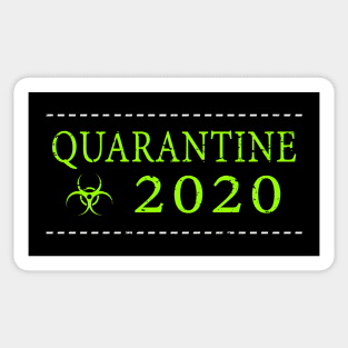 Quarantine 2020 Bio-hazard Community Awareness Distressed Sticker